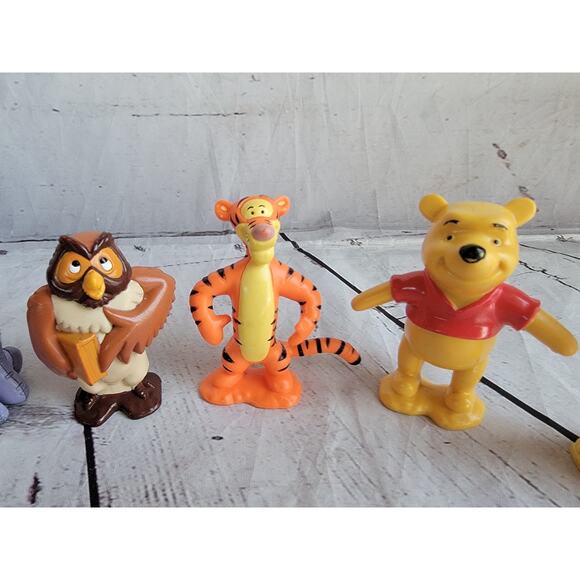 Disney Winnie The Pooh PVC Figure Lot Owl Tigger Eeyore Rabbit Cake Toppers - Picture 3 of 8